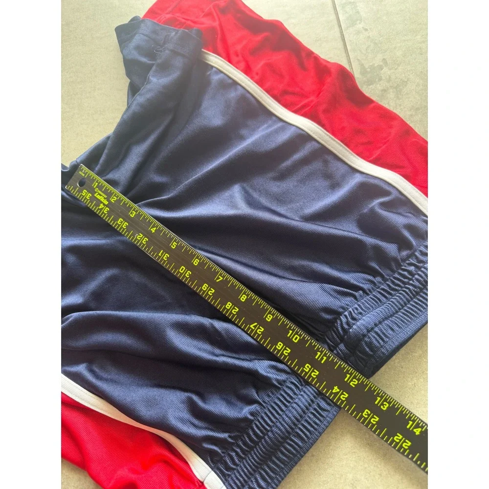 Vintage Dazzle Y2K Adidas Mens Cleveland Cavaliers Basketball Shorts Navy Red M